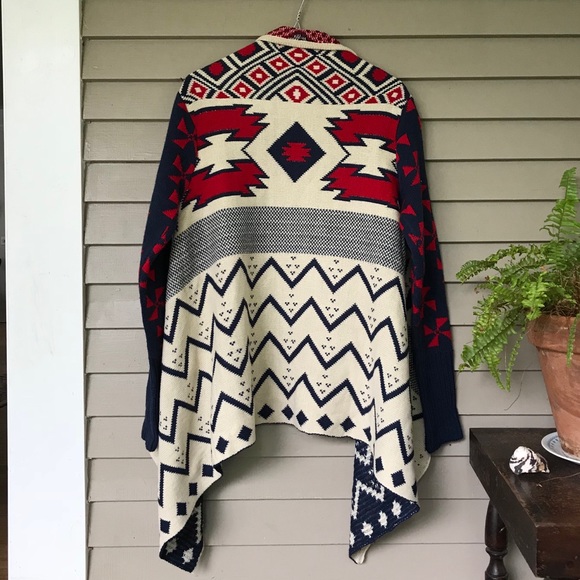 ‼️SOLD‼️ NWT Aztec Cardigan with Pinwheel Sleeves - Picture 5 of 6